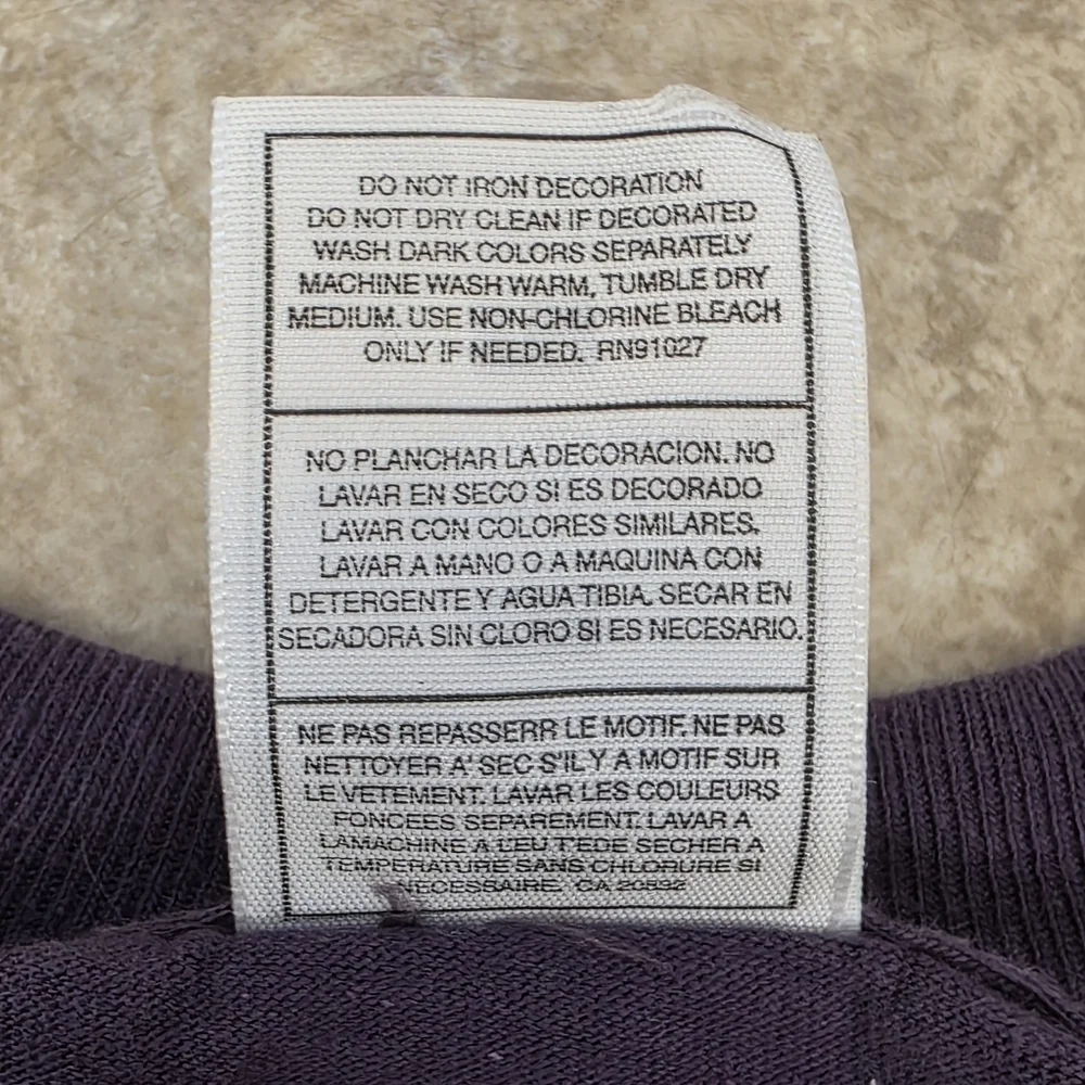 Coors Light Beer Graphic Tee Purple Mountain Logo Shirt L